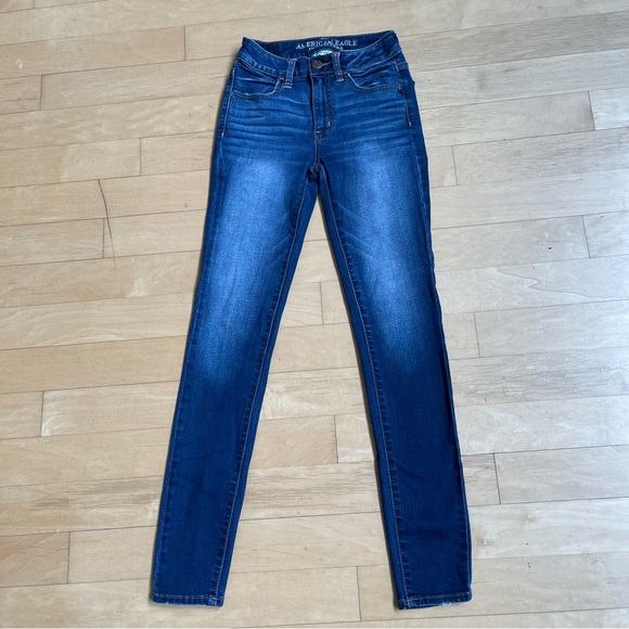 American Eagle Jeans - Hi-Rise Jegging - Size 00 - Picture 2 of 6